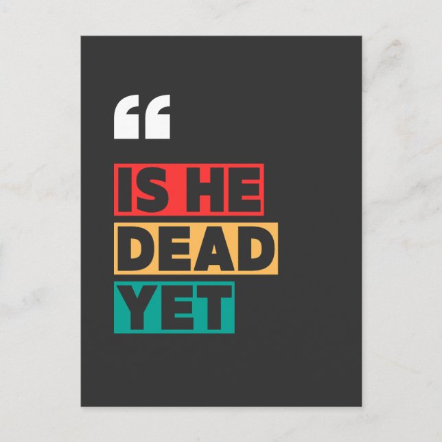 Carte Postale est-il encore mort ? (Devant)