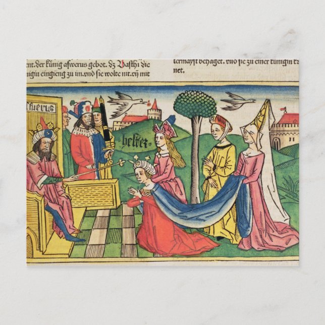 Carte Postale Esther 2 15-18, Esther est choisie pour être reine (Devant)
