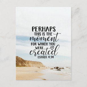 Carte Postale Esther 4:14 Moment pour lequel vous avez été créé