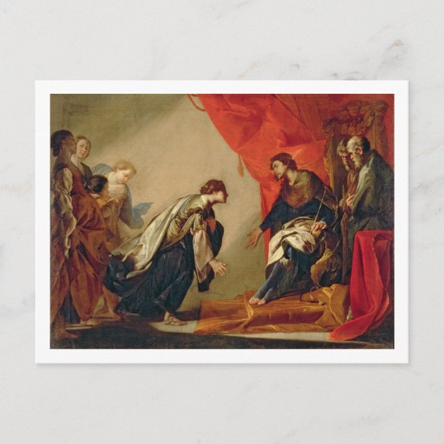 Carte Postale Esther devant Ahasuerus, c.1645-50 (huile sur ca (Devant)
