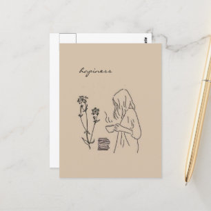 Carte postale esthétique du bonheur