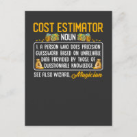 Estimateur des coûts amusant Définition de l'emplo