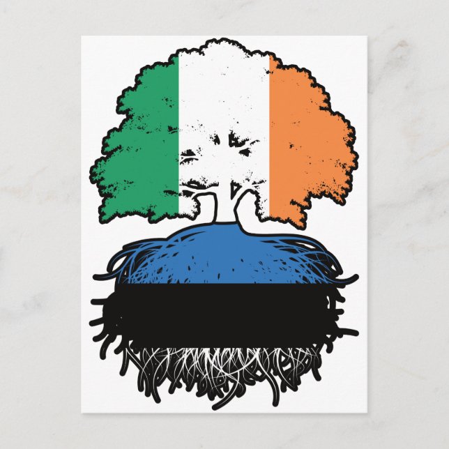Carte Postale Estonia Estonian Irish Ireland Tree Roots (Devant)
