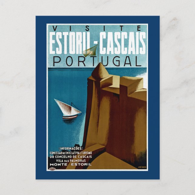 Carte Postale Estoril - Cascais Portugal (Devant)