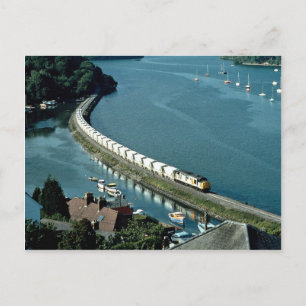Carte Postale Estuaire de Fowey du Train de l'Argile de Chine à