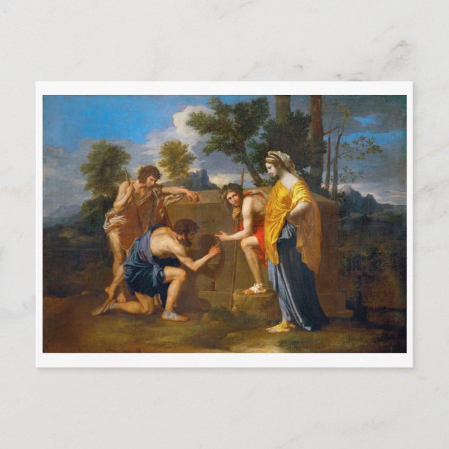 Carte Postale Et dans Arcadia ego, Poussin (Devant)
