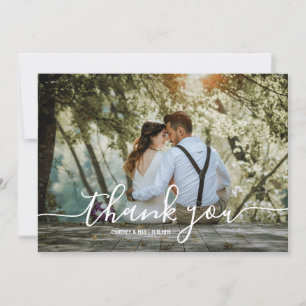 Carte postale et enveloppe Mariage Merci