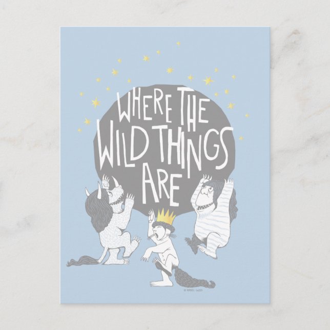 Carte Postale Et ils rugirent de terribles rugissements ! (Devant)