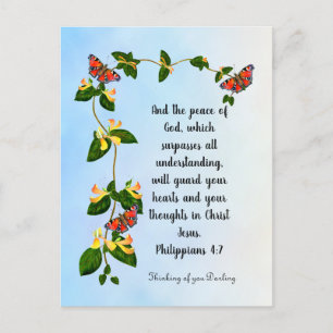 Carte Postale Et la paix de Dieu ... Phil 4:7