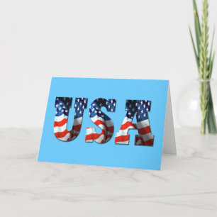Carte postale et papeterie 3D USA Patriotique