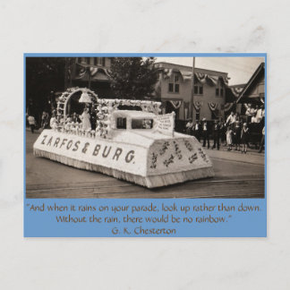Carte Postale Et quand il pleut sur votre parade...