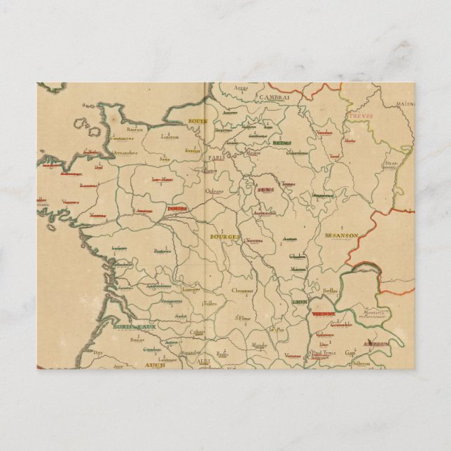 Carte Postale Établissements français (Devant)