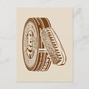 Carte Postale étain à chaussures Brown