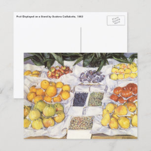 Carte Postale Étal de fruits par Gustave Caillebotte, Art vintag