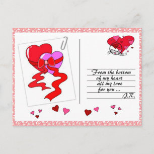 Carte Postale Étaler l'amour