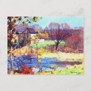 Carte Postale Étang à Old Lyme, Conneticut