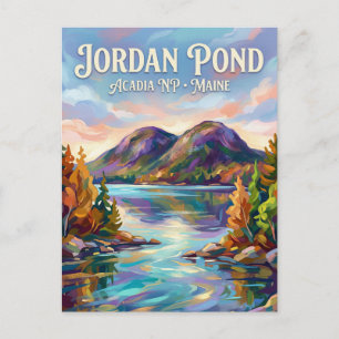 Carte Postale Étang de Jordan, Parc national d'Acadia, États-Uni