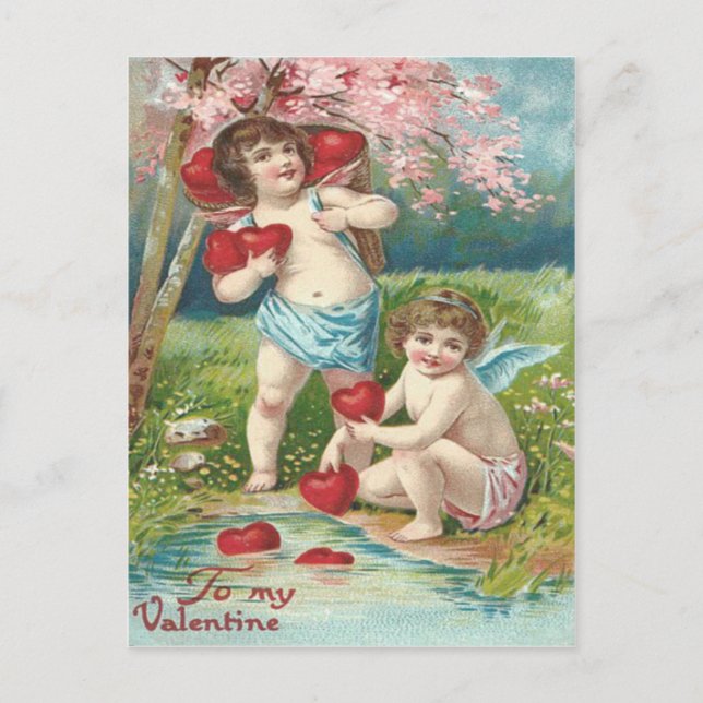 Carte Postale Étang de l'Arbre du Cœur de Cupidon (Devant)