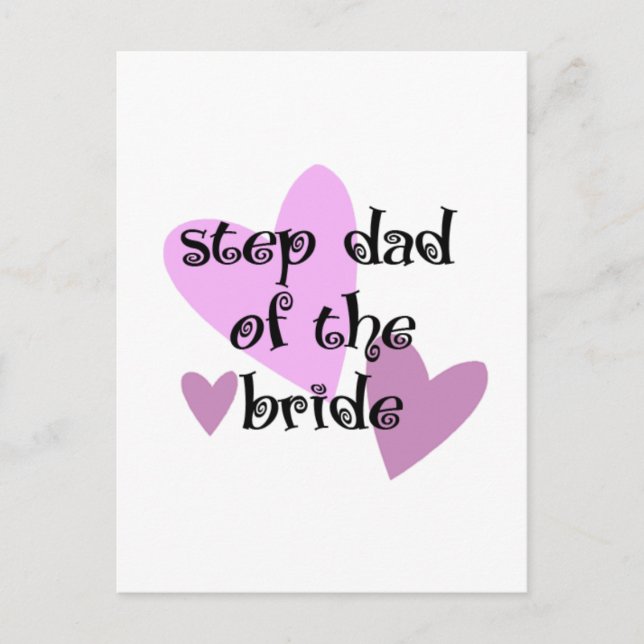 Carte Postale Étape Papa de la mariée (Devant)