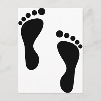 Carte Postale Étapes du pied