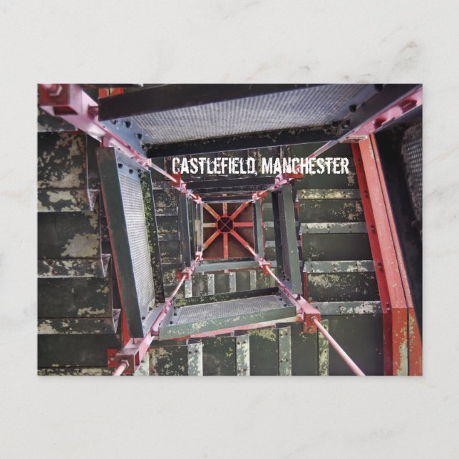 Carte postale Étapes rouillées de Castlefield (Devant)