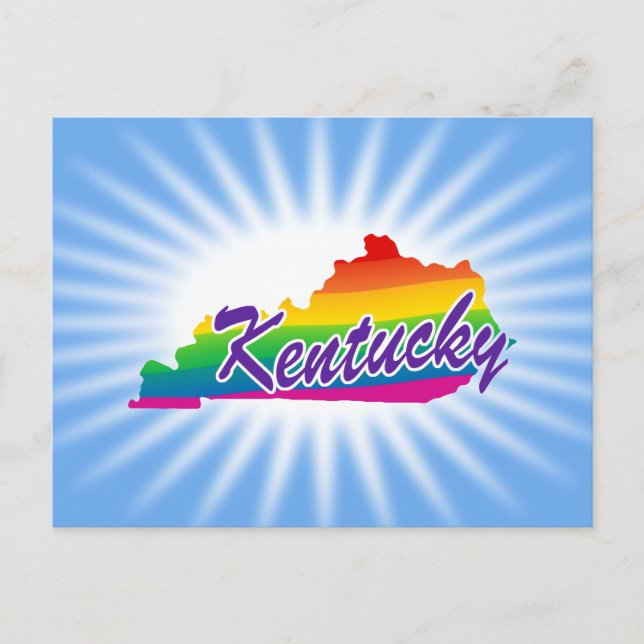 Carte Postale État Arc-En-Ciel Du Kentucky (Devant)