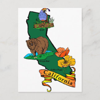 Carte Postale État de Californie