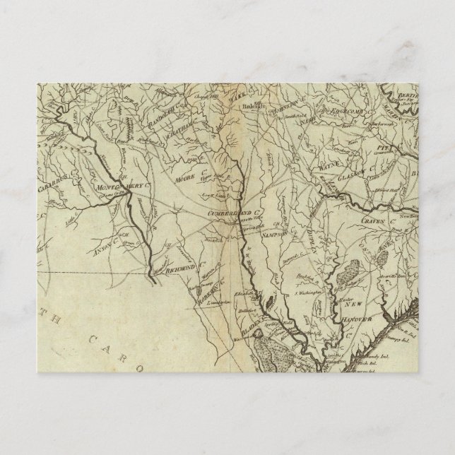Carte Postale État de Caroline du Nord 2 (Devant)