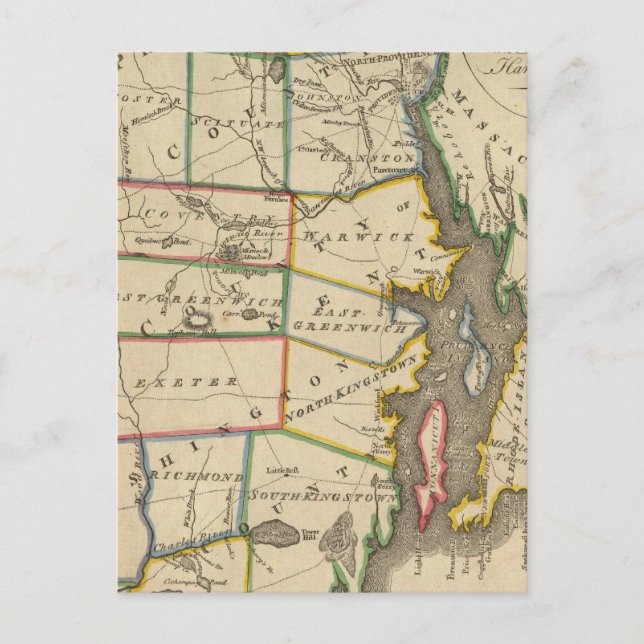 Carte Postale État de l'île Rhode 3 (Devant)