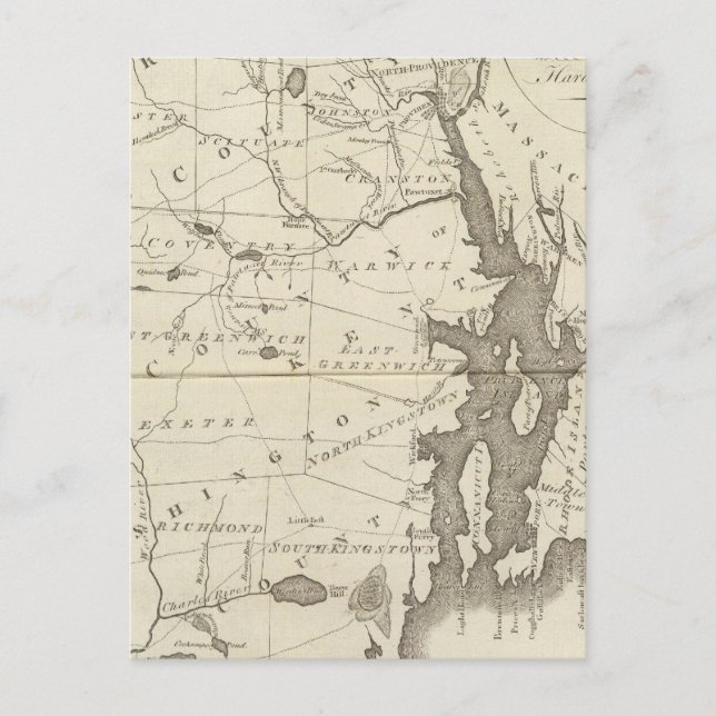 Carte Postale État de Rhode Island (Devant)