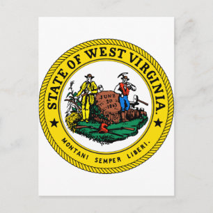 Carte Postale État de Virginie, États-Unis
