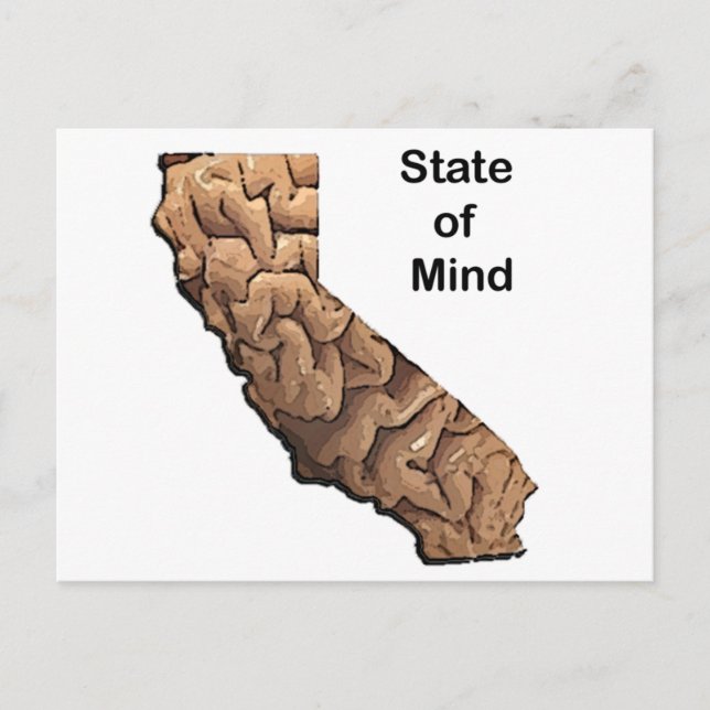 Carte Postale État d'esprit : Californie (Devant)
