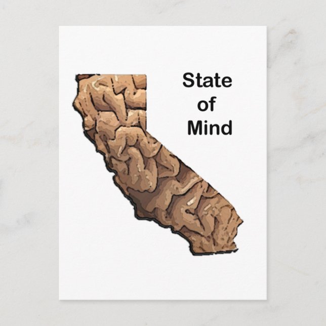Carte Postale État d'esprit : Californie (Devant)