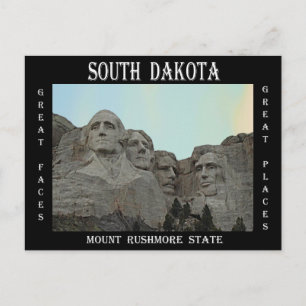 Carte Postale Etat du Dakota du Sud Mont Rushmore