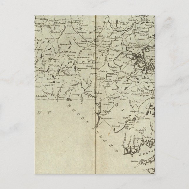 Carte Postale État du Massachusetts (Devant)