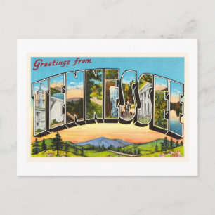 Carte Postale État du Tennessee TN Souvenir de voyage vintage