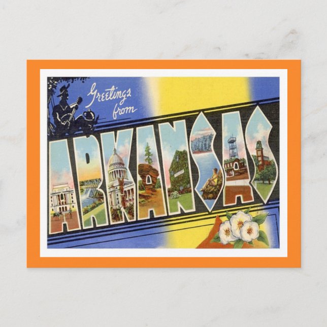 Carte Postale États de l'Arkansas (Devant)