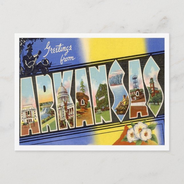 Carte Postale États de l'Arkansas (Devant)