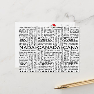 Carte Postale États et villes canadiens