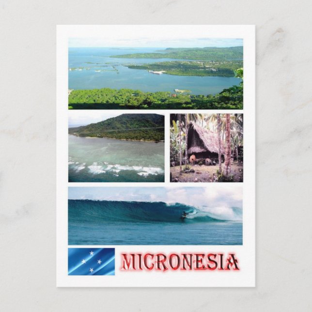Carte Postale Etats fédérés de Micronésie - Mosaïque - (Devant)