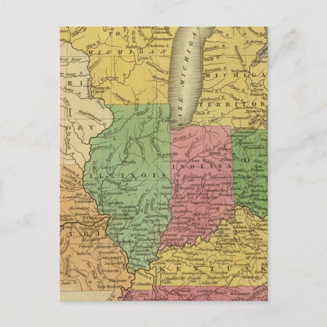 Carte Postale États occidentaux, territoires (Devant)