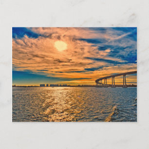 Carte Postale États-Unis, CA, pont de la baie de San Diego-Coron