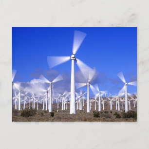 Carte Postale États-Unis, Californie, Mojave. Vue d'une éolienne