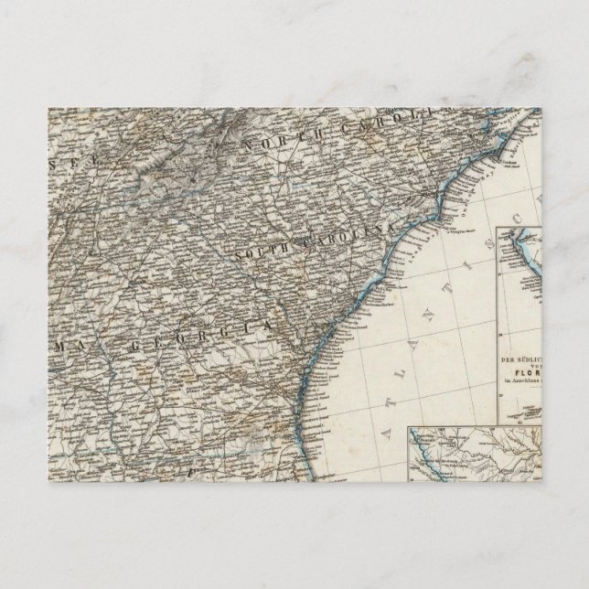 Carte Postale États-Unis d'Amérique États du Sud (Devant)