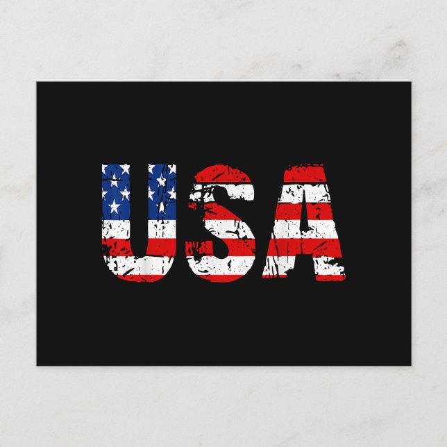 Carte Postale États-Unis Drapeau américain Drapeau US National P (Devant)