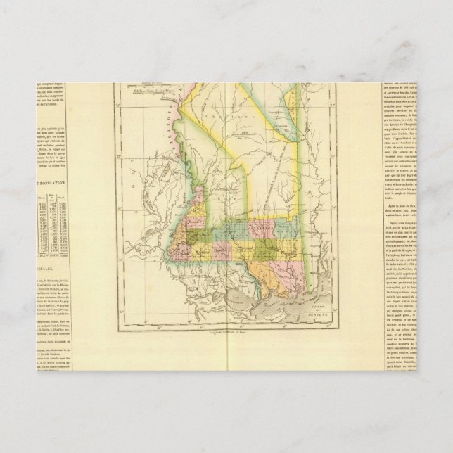 Carte Postale États-Unis du Mississipi (Devant)