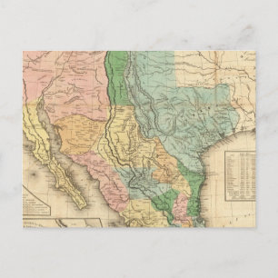 Carte Postale États-Unis et Mexique