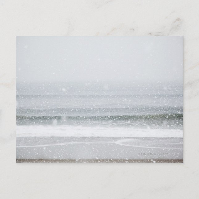 Carte Postale États-Unis, État de New York, Rockaway Beach, temp (Devant)