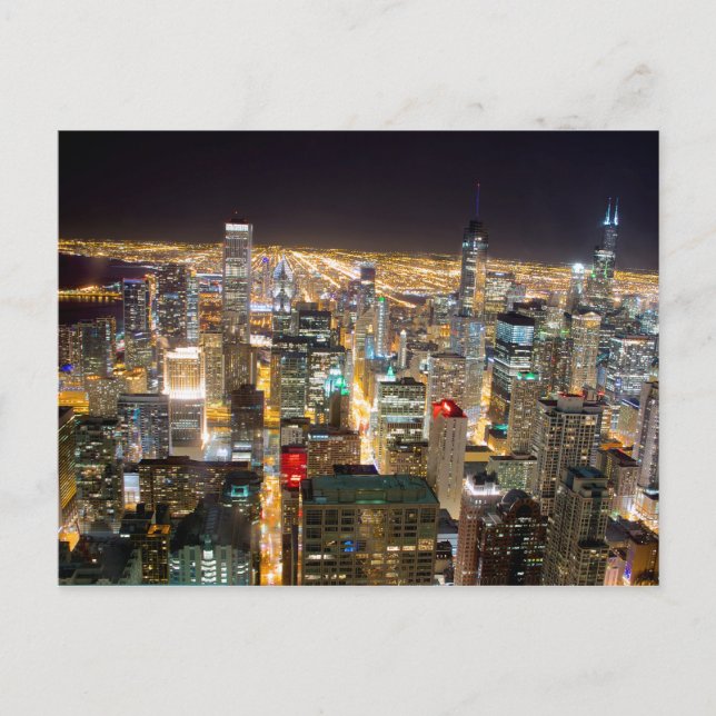 Carte Postale États-Unis - Illinois - Chicago Skyline (Devant)