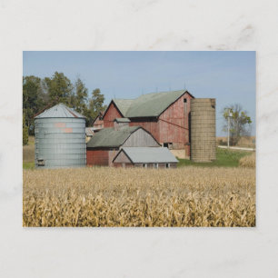 Carte Postale États-Unis, IOWA, Froelich : Vieille ferme